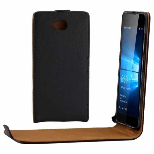 Wewoo - Housse Étui noir pour Microsoft Lumia 650 vertical sac à bandoulière en cuir de taille avec boucle magnétique Wewoo  - Microsoft lumia 650