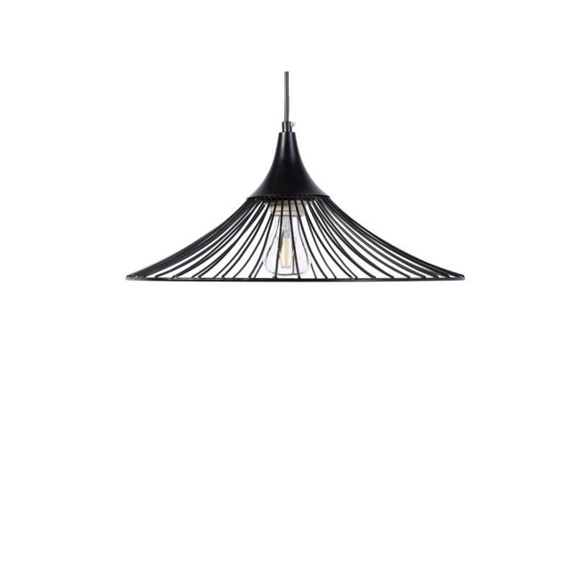 Beliani - Beliani Lampe suspension en métal noir GIONA - noir - Lampes à poser Beliani