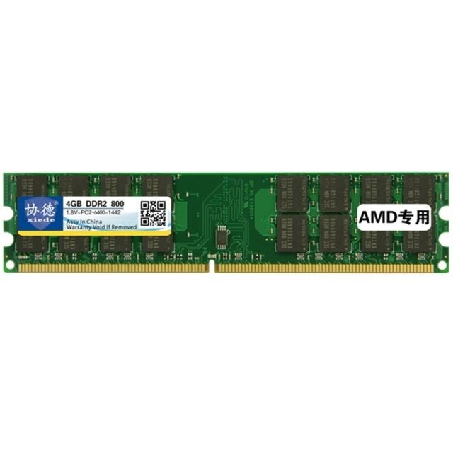 Wewoo - Mémoire vive RAM DDR2 800 MHz 4 Go Module général de spéciale AMD pour PC bureau - RAM PC 4