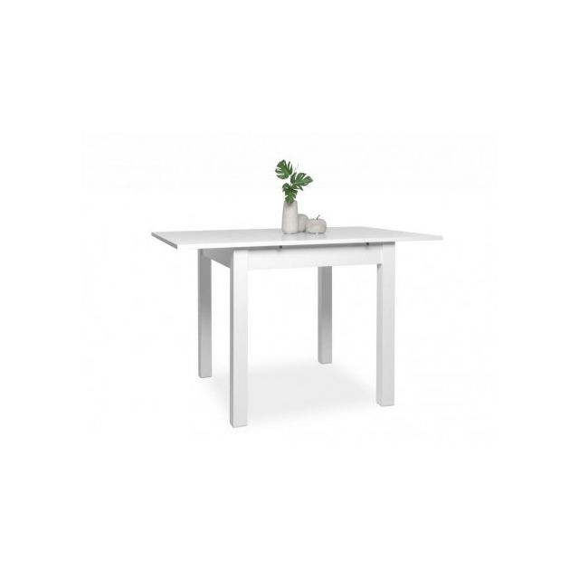 Tables à manger marque generique Table extensible NEPAL - 2 à 4 couverts - Coloris blanc
