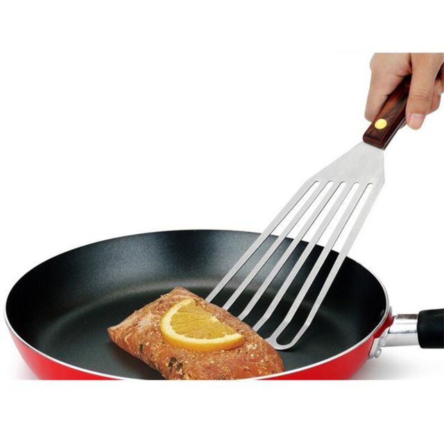 marque generique wok turner spatule pelle ustensiles de cuisine friture grill poisson steak acier l
