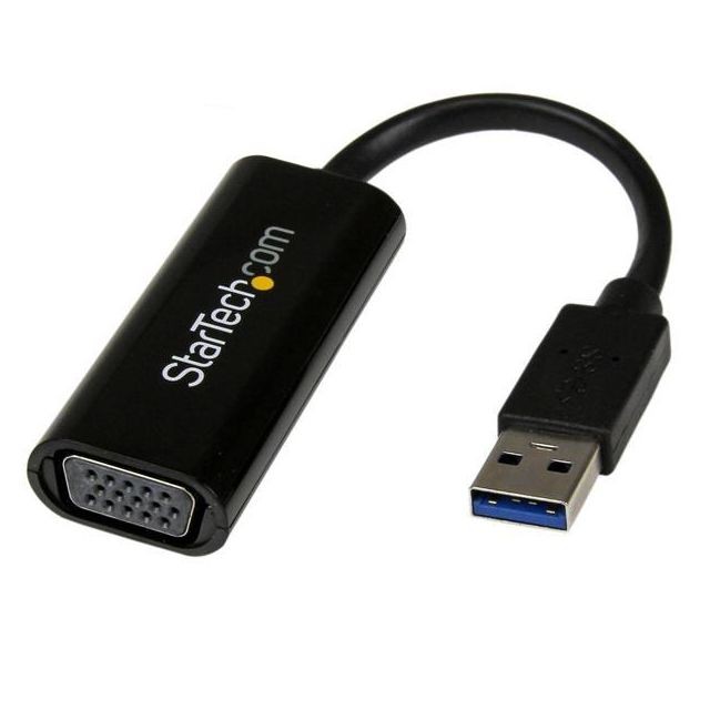 Startech - Adaptateur video slim multi-ecrans USB 3.0 vers VGA - Carte graphique externe - 1920x1200 / 1080p Startech - Bonnes affaires Câble USB