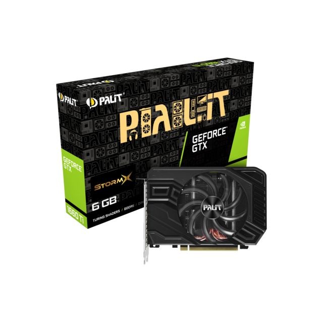 Palit - Geforce GTX 1660 Ti - STORMX - 6 Go - NVIDIA Geforce GTX Carte Graphique NVIDIA