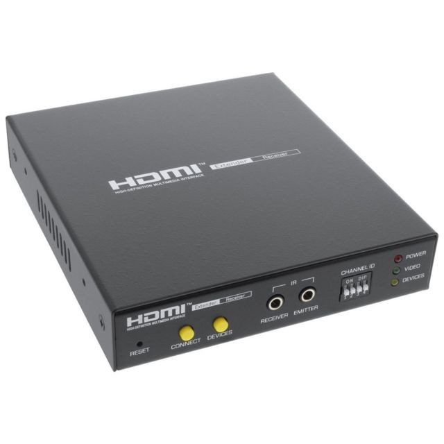 Câble HDMI Inline Récepteur mural vidéo avec système InLine® HDMI Smart Matrix FullHD max. 100m