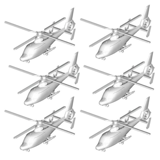 Trumpeter - Maquettes hélicoptères : Set de 6 hélicoptères Z-9C chinois Trumpeter  - ASD