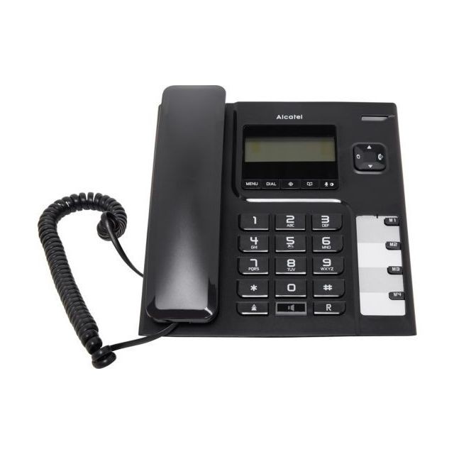 Téléphone fixe-répondeur Alcatel TEMPORIS 56 Noir
