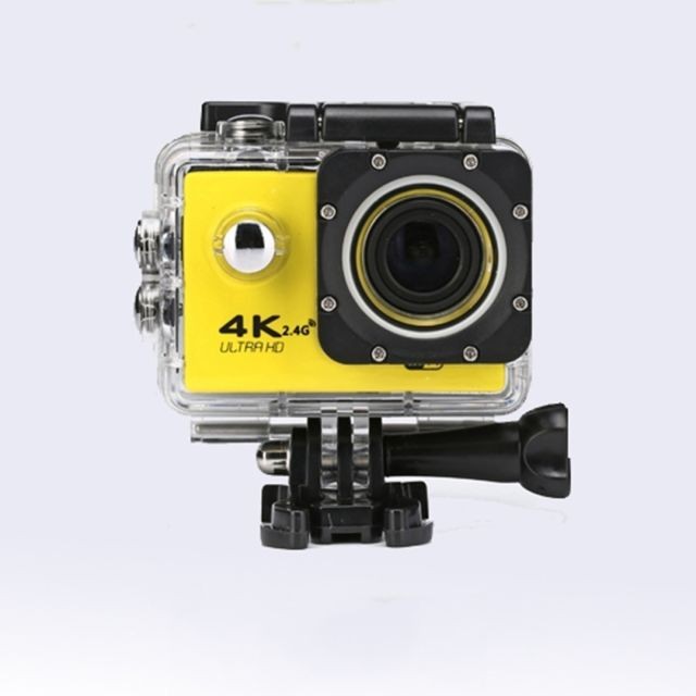 Wewoo - Obturateur WIFI caméra d'action étanche vélo 4K Ultra Diving 60PFS casque Cam Sports sous-marins 1080 P (Jaune) Wewoo  - Camera sous marine