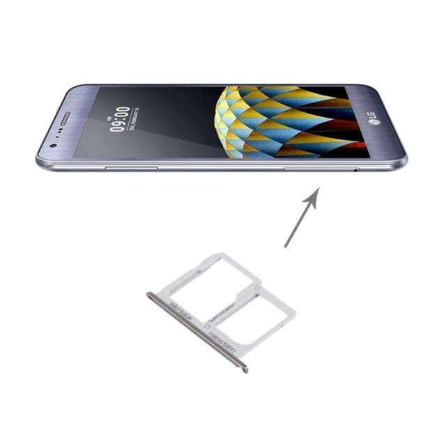 Wewoo - Pour LG X Cam / argent K580 Carte SIM + Micro SD / SIM Plateau pièce détachée Wewoo  - Accessoire Smartphone