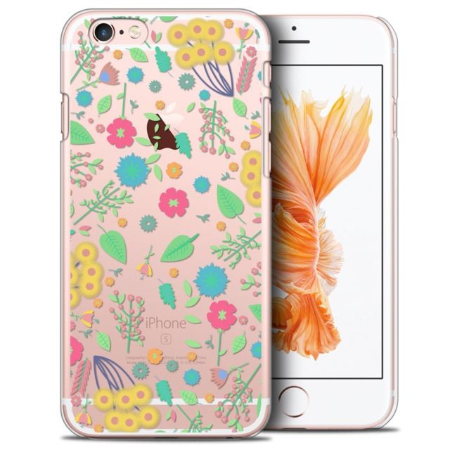 Caseink - Coque Housse Etui Apple iPhone 6/6s (4.7) [Crystal HD Collection Spring Design Flowers - Rigide - Ultra Fin - Imprimé en France] Caseink  - Caseink