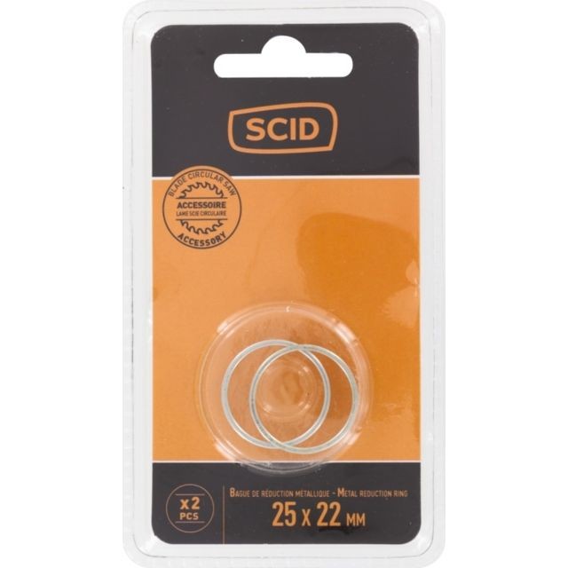 Scid - Bague de réduction métal pour lames de scies circulaires - 25,4 x 22,2 mm - SCID Scid  - Outils de coupe Scid