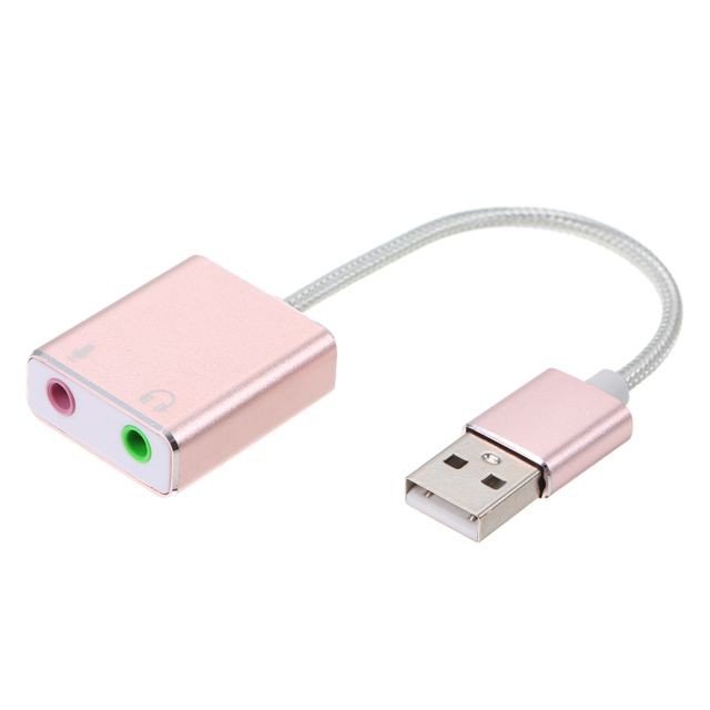 Generic - Carte son externe USB Hi-Fi Magic Voice 7.1 CH Adaptateur de carte audio USB vers Jack 3.5mm Écouteur Microphone Haut-parleur pour - Carte Son