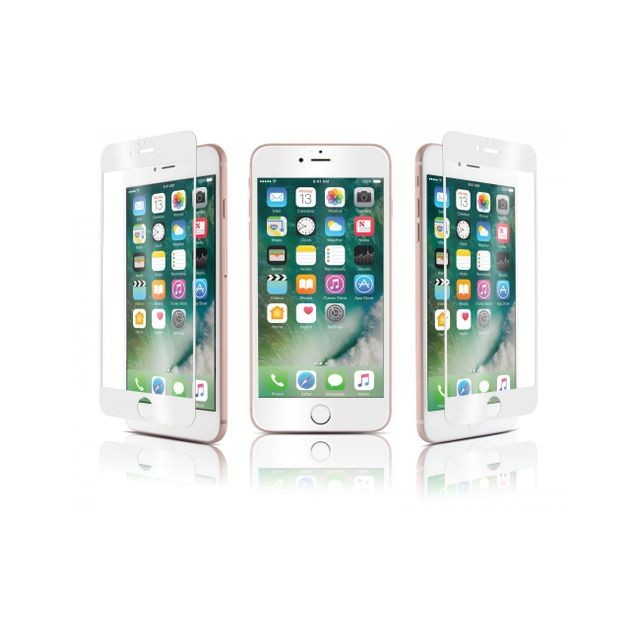 Qdos - Qdos verre trempe optiguard glass bord a bord blanc apple iphone 7 Qdos   - Protection écran smartphone Qdos