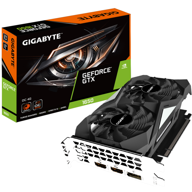 Gigabyte - Geforce GTX 1650 - OC - 4 Go Gigabyte   - Carte Graphique NVIDIA Gddr5