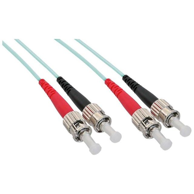 Inline - Câble duplex optique en fibre InLine® ST / ST 50 / 125µm OM3 2m Inline  - Câble et Connectique Optique