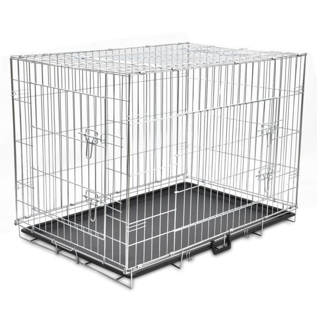 Vidaxl - vidaXL Cage métallique et pliable pour chiens XL Vidaxl  - Animalerie