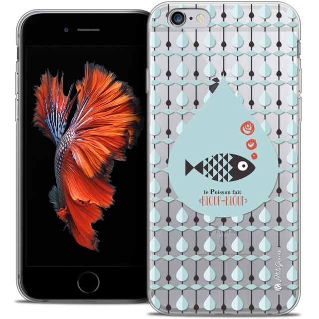 Caseink - Coque Housse Etui Apple iPhone 6/6s [Crystal HD Collection Petits Grains ? Design Le Poisson - Rigide - Ultra Fin - Imprimé en France] Caseink  - ASD