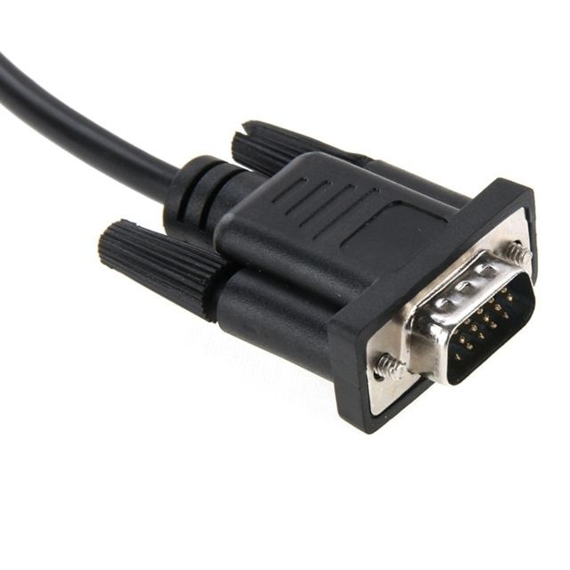 Wewoo Câble Full HD 1080P VGA Mâle vers HDMI Femelle Adaptateur Convertisseur avec Audio et USB, Longueur: 20cm