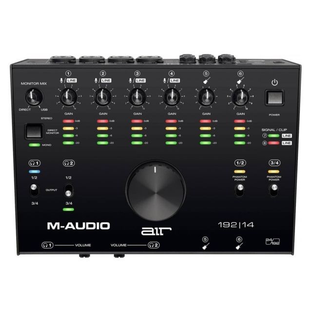 M-Audio -M-Audio AIR192X14 - Interface audio USB MIDI - 8 entrées / 4 sorties M-Audio  - M-Audio