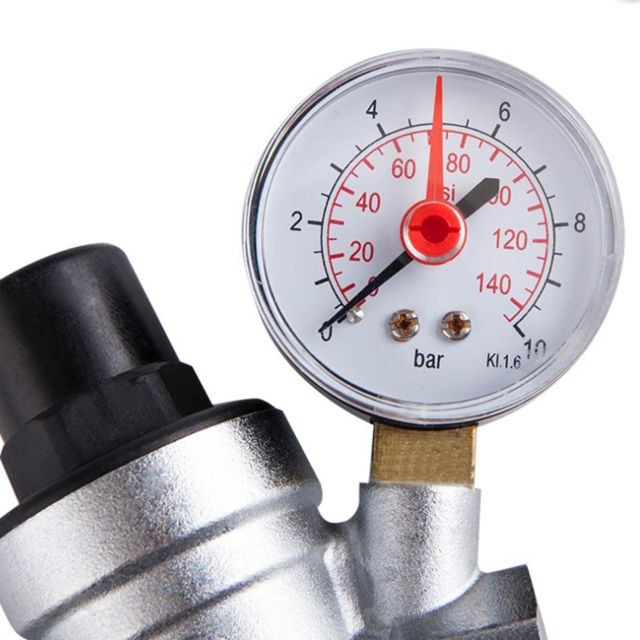 marque generique réducteurs de pression d'eau réglables en laiton avec manomètre DN20