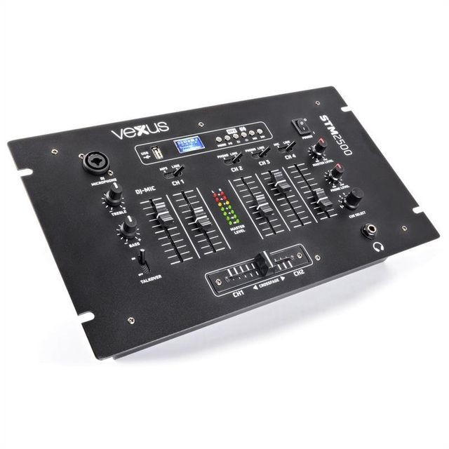 Vexus - Vexus STM2500 Table de mixage 5 canaux Bluetooth USB MP3 EQ Phono Vexus - Tables de mixage