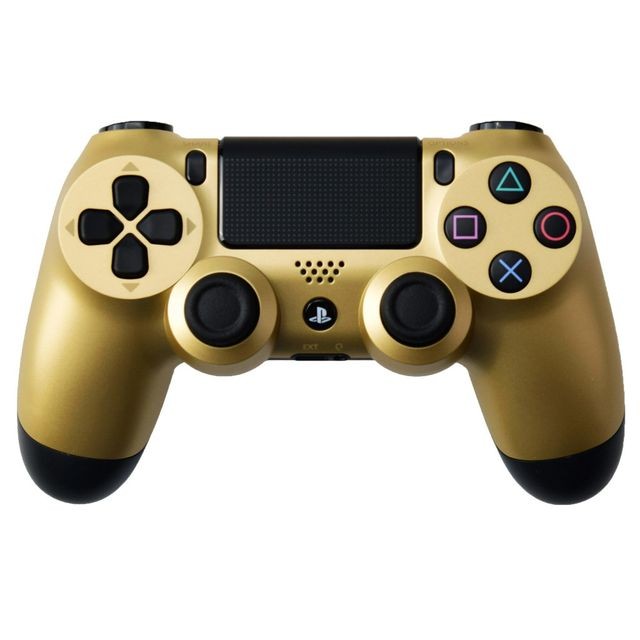 Console PS4 Playstation 4 Slim 500 Go Blanche + Dualshock 4 Gold