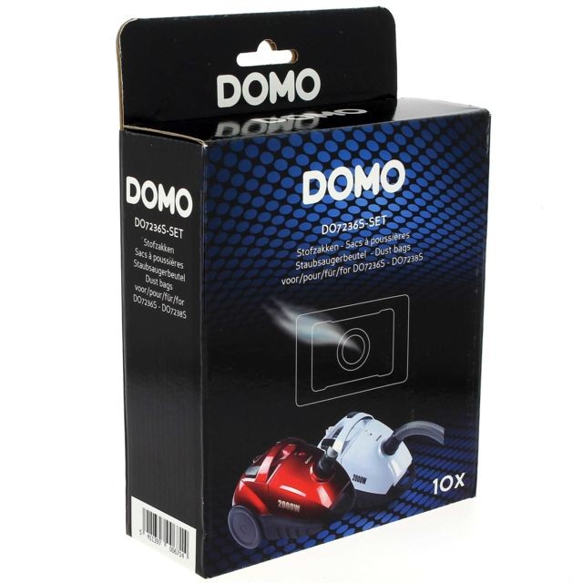 Domo - Sacs aspirateur par 10 pour Aspirateur Quigg, Aspirateur Domo - Domo