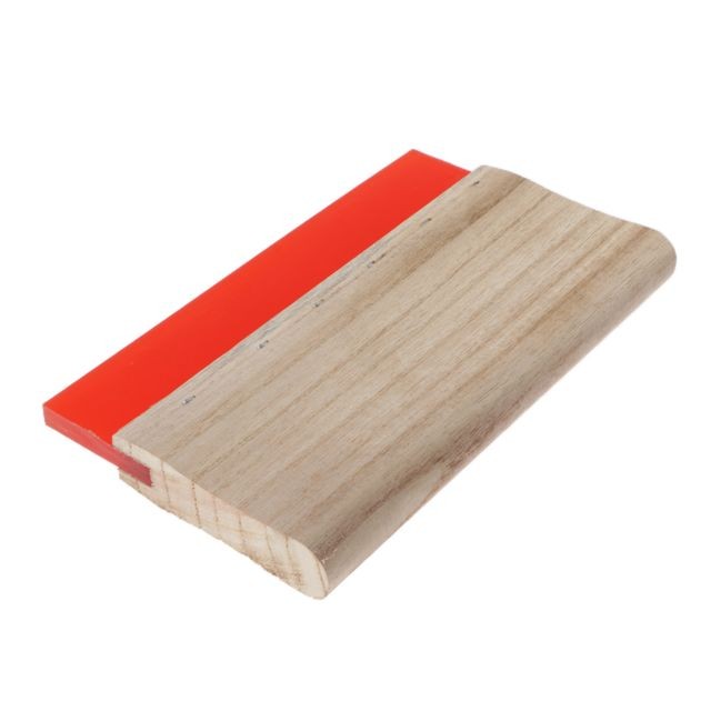 Accessoires Bureau Racloir d'encre en bois de racloir de poignée en bois de racloir d'impression rouge 20cm