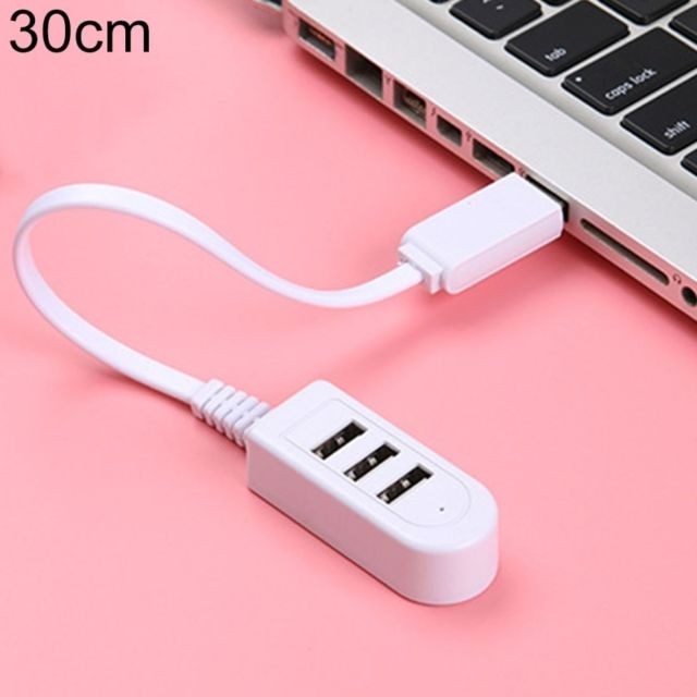 Câble USB Wewoo Adaptateur HUB femelle 30cm TPE USB A à 3 ports USB
