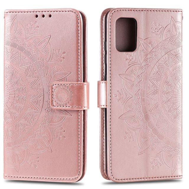marque generique - Etui en PU fleur or rose pour votre Samsung Galaxy A71 marque generique  - Accessoire Smartphone