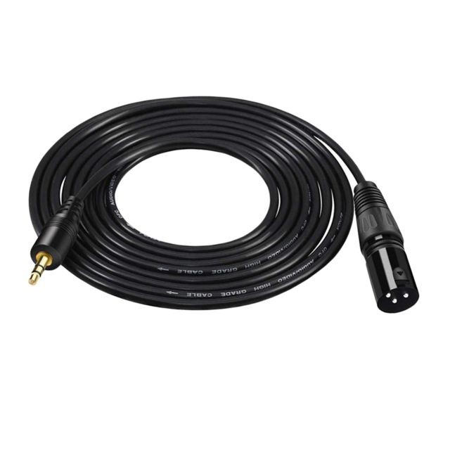 marque generique - Audio 3,5 Mm Mâle Vers XLR Câble Stéréo Prise Casque Câble Adaptateur Audio 3 M marque generique  - Cable 1 5 mm2