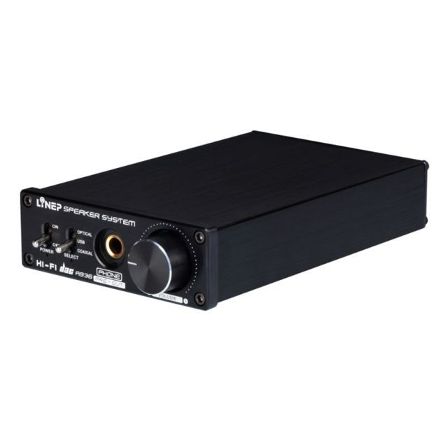 Wewoo -Ampli noir Portable Fiber Coaxial USB Casque Amplificateur Numérique Audio DAC Décodeur Wewoo  - Dac audio