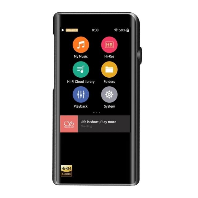 Wewoo Lecteur MP3 MP3 Bluetooth WiFi Lecteurs de musique portables Apt-X Lossless Retina Hi-Res Audio Titane équilibré doré