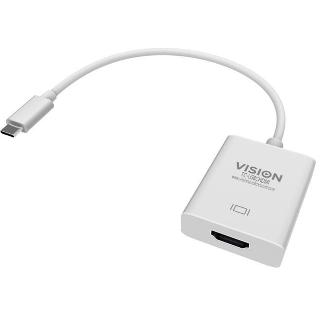 Vision - Vision TC-USBCHDMI adaptateur et connecteur de câbles HDMI USB-C Blanc - Câble USB HDMI Câble HDMI