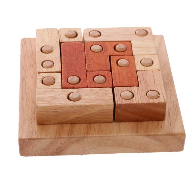 marque generique - jouets en bois kong ming serrure cerveau teaser jeu géométrique forme brique puzzle marque generique  - Jeux & Jouets