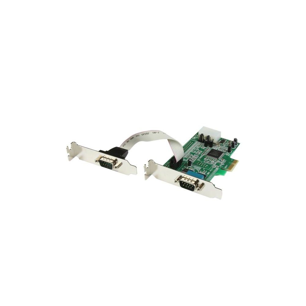 Startech Carte PCI Express à Faible Encombrement avec 2 Ports Série RS232 - UART 16550