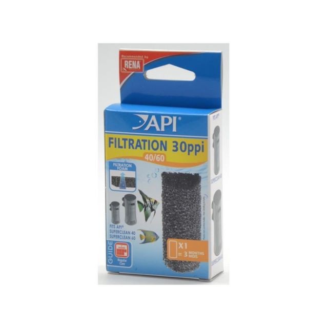 Traitement de l'eau pour aquarium Api API Mousse filtration 40-60 30 PPI Rena - Pour aquarium