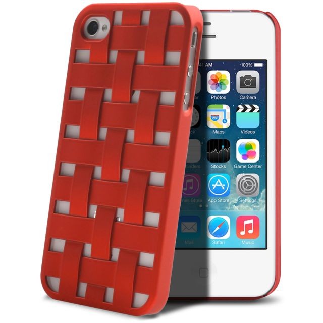 Coque, étui smartphone Caseink Coque arrière pour iPhone 4/4S X-Doria Engage Form - Rouge
