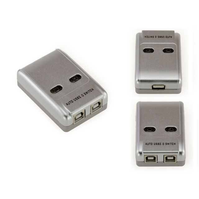 Kalea-Informatique - Boitier de partage USB 2.0 AUTOMATIQUE / Switch 2 ports - Compatible Imprimantes - Automate