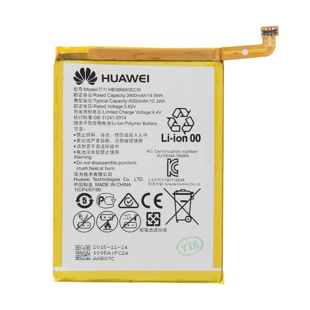 Batterie téléphone Huawei Batterie Originale Huawei Mate 8 - Huawei HB396693ECW 4000mAh