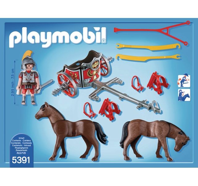 Playmobil Char romain avec tribune - 5391
