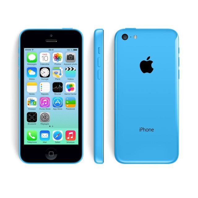 Apple - iPhone 5C 8 Go Bleu - Reconditionné à neuf - Débloqué - Occasions Smartphone à moins de 100 euros