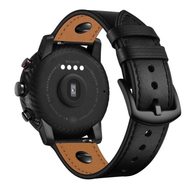Generic - Bracelet en cuir véritable 22mm noir pour votre Samsung Gear S3/Galaxy Watch 46mm Generic  - Marchand Magunivers