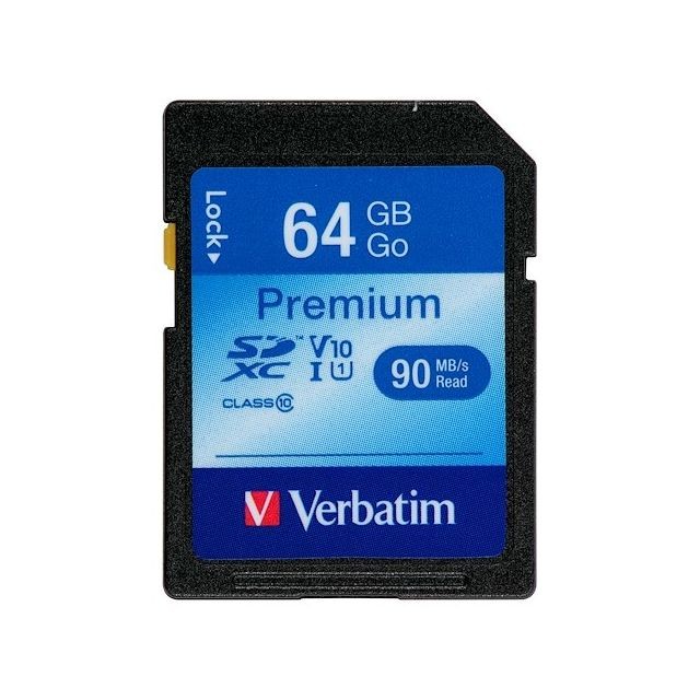 Verbatim - Carte mémoire SDxC Verbatim 64 Go - Carte SD