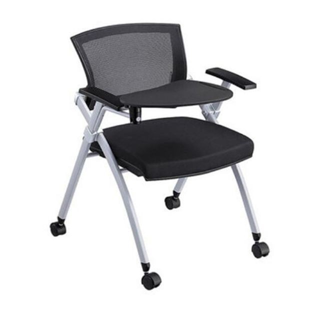 Wewoo - Chaise de bureau de conférence pliante amovible avec tablette et roulettes - Chaise de bureau Chaises