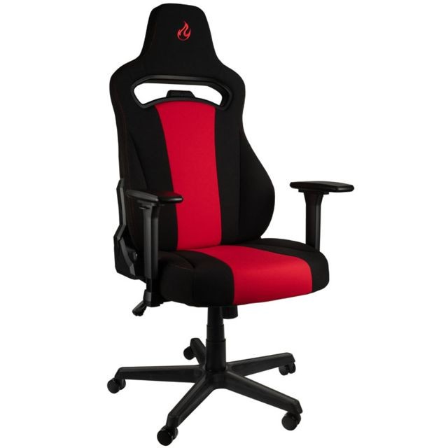Nitro Concepts - E250 Gaming Chair - Noir/Rouge - Chaise gamer Tissu