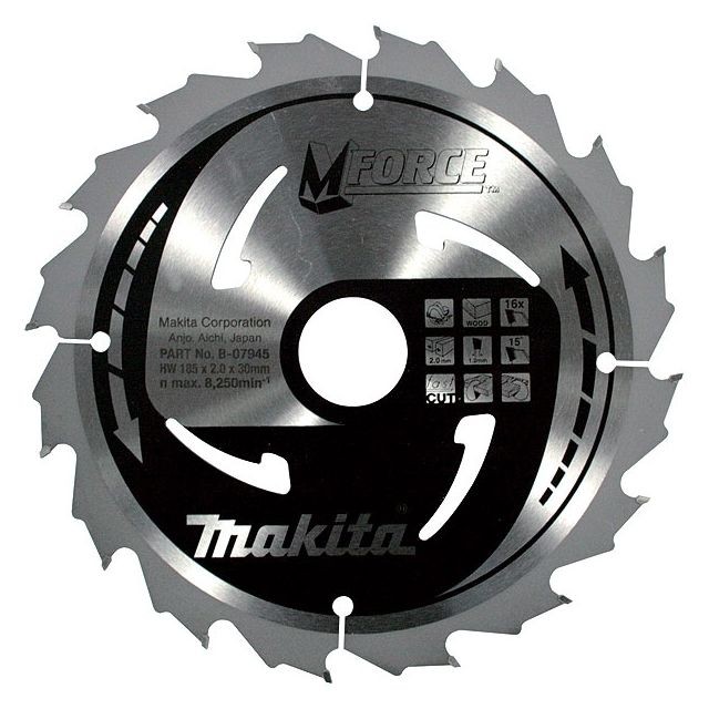 Makita - Lames carbures ''MForce'', pour bois, pour scies circulaires Ø190 MM MAKITA-B-07967 Makita  - Makita