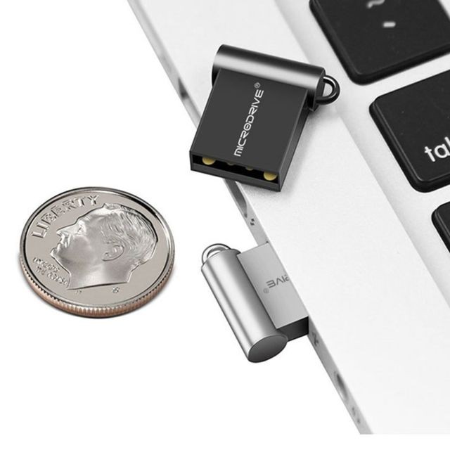 Wewoo Clé USB Clés USB MicroDrive 64 Go USB 2.0 en métal pour mini-disque or