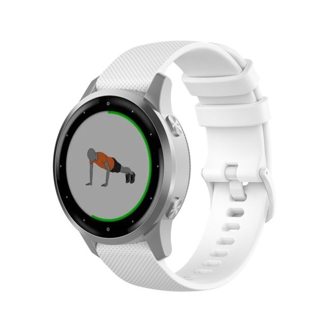 Generic - Bracelet de montre de remplacement pour Garmin Vivoactive 4S / Vivomove 3S Accessoires de montre Blanc Generic  - Bracelet connecté