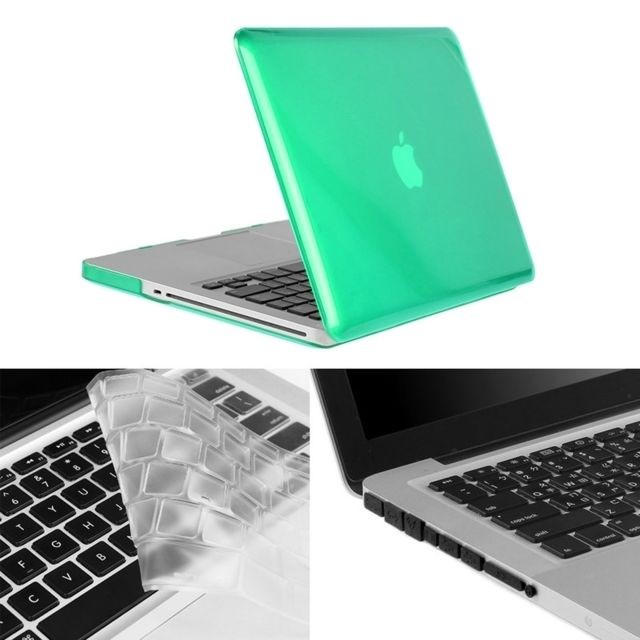 Wewoo - Housse Étui vert pour Macbook Pro 15,4 pouces Chapeau-Prince 3 en 1 Crystal Hard Shell de protection en plastique avec clavier de et prise de poussière de port Wewoo  - Sacoche, Housse et Sac à dos pour ordinateur portable