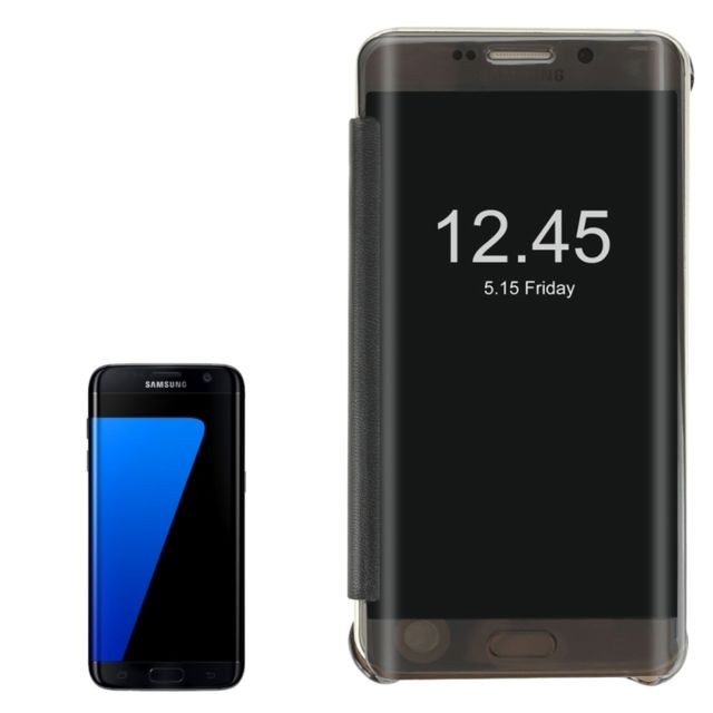 Wewoo - Housse Étui noir pour Samsung Galaxy S7 / G930 Horizontal Flip PU + PC de protection avec fonction Sleep / Wake-up Wewoo  - Coque, étui smartphone